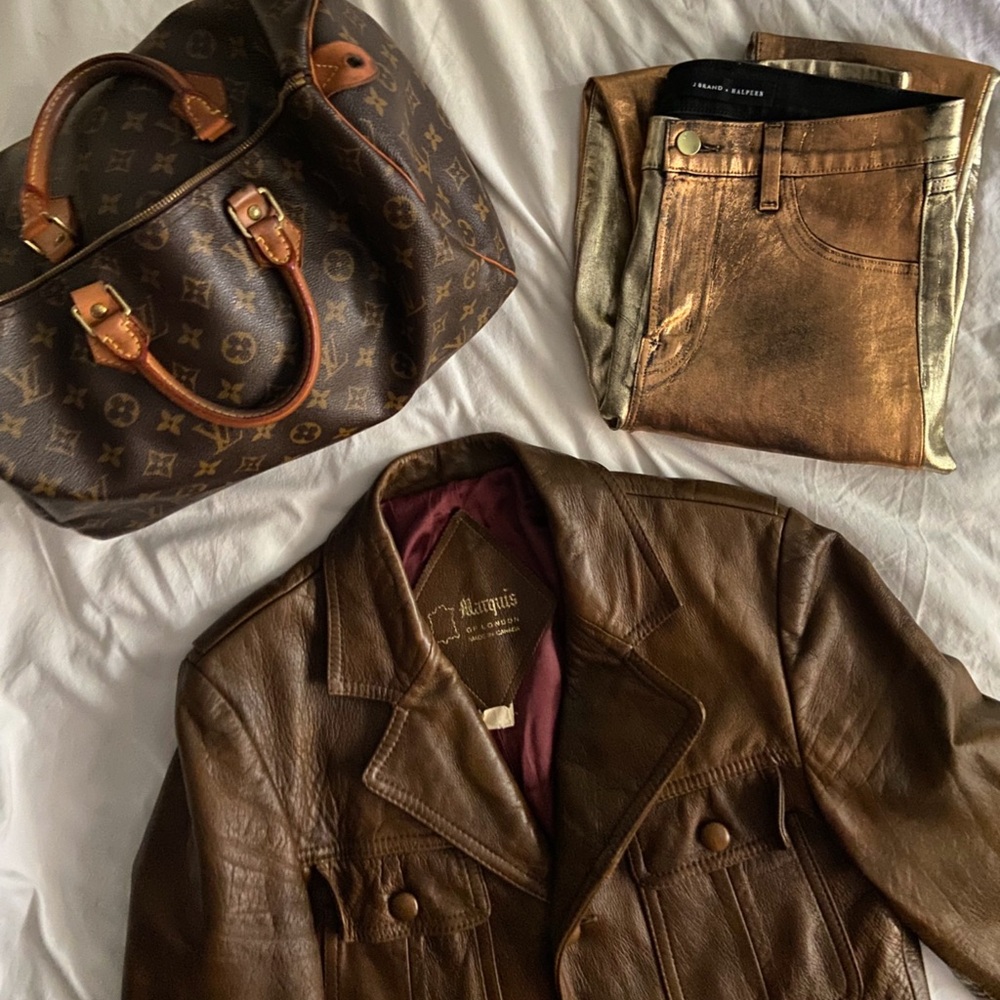SOLD Authentic Louis Vuitton Speedy 35 LV Monogram Coated Canvas Made in USA